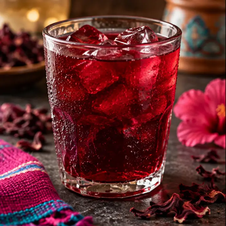 Agua de fruta natural, recién preparado