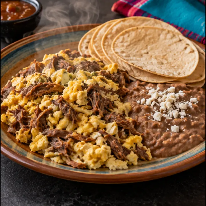 Machaca natural, recién preparado