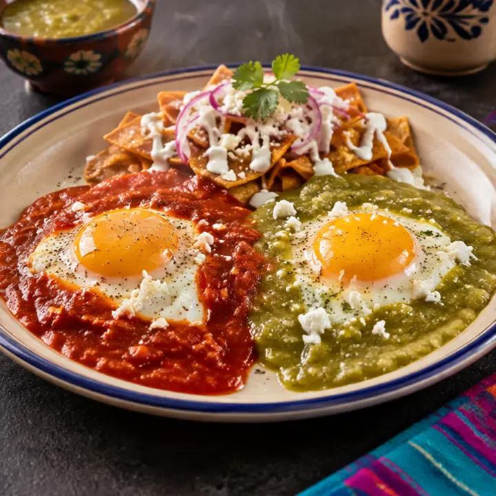 Huevos divorciados, recién preparado